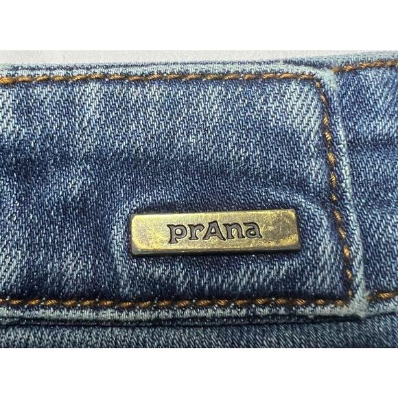 PRANA Women's Tapered Leg Blue Denim Jeans - Size 2 (26x26.5) - Picture 5 of 7